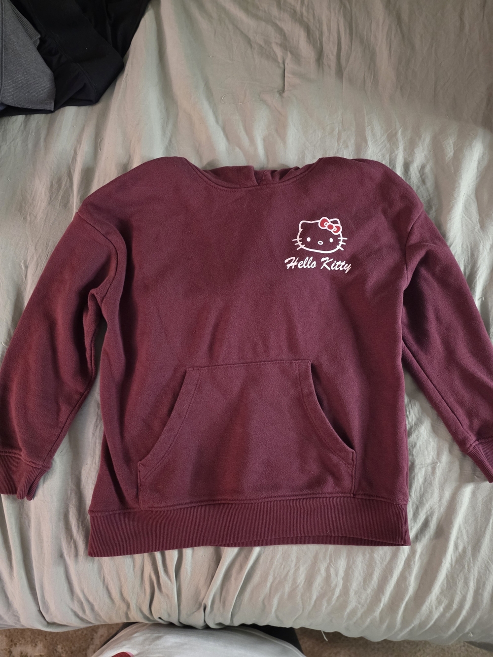 Hello Kitty Maroon Crewneck Sweater